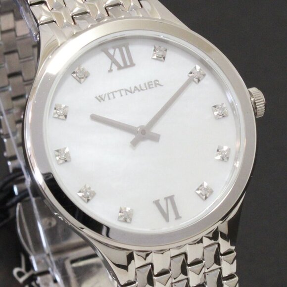 Wittnauer Ladies Cosmopolitan Watch 10 Hand Set Diamonds 34mm - Picture 8 of 13